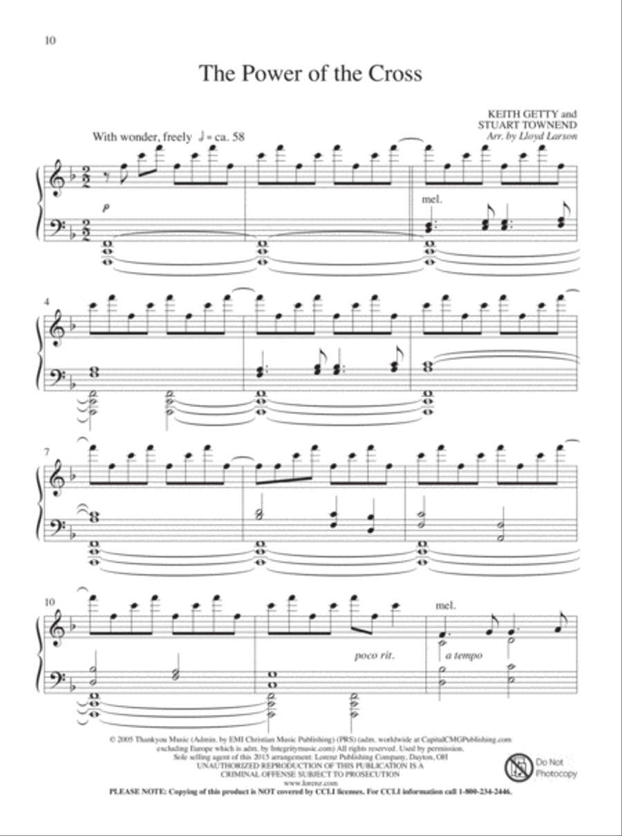 Fill the Earth with Songs Piano Solo scores gallery preview page 5