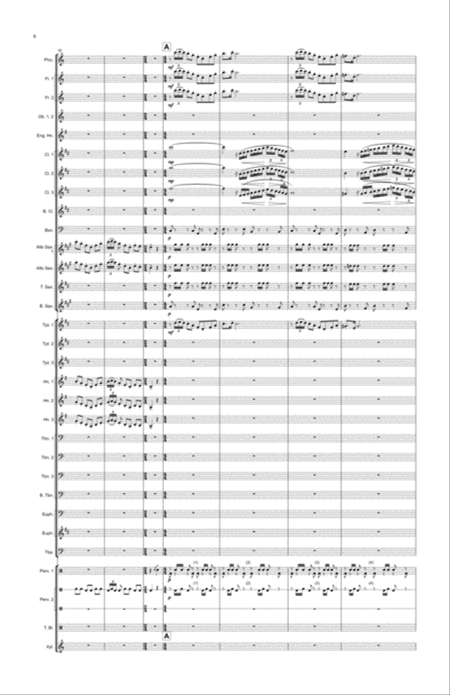 Raca's Overture Concert Band scores gallery preview page 6