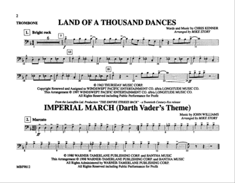 Championship Sports Pak - Trombone Marching Band scores gallery preview page 3