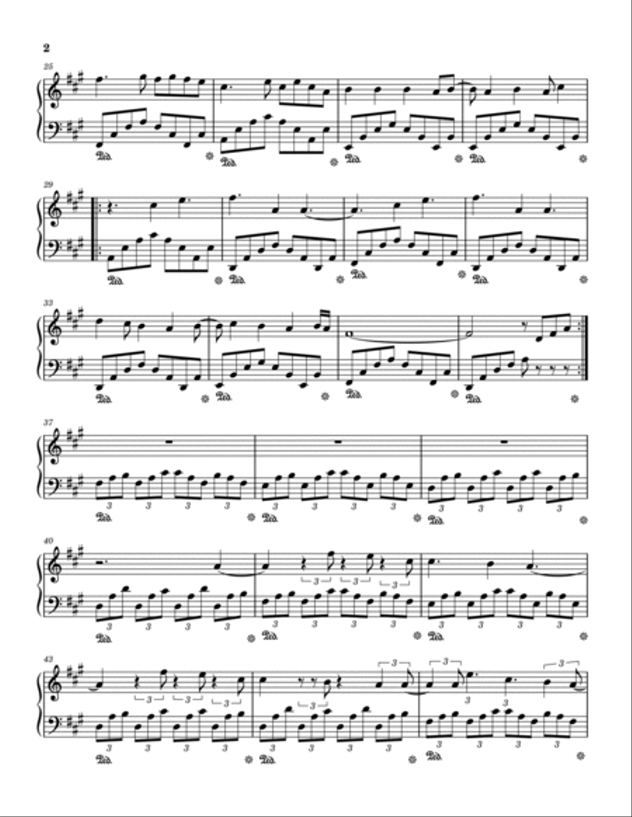 Busyhead Piano Solo scores gallery preview page 2