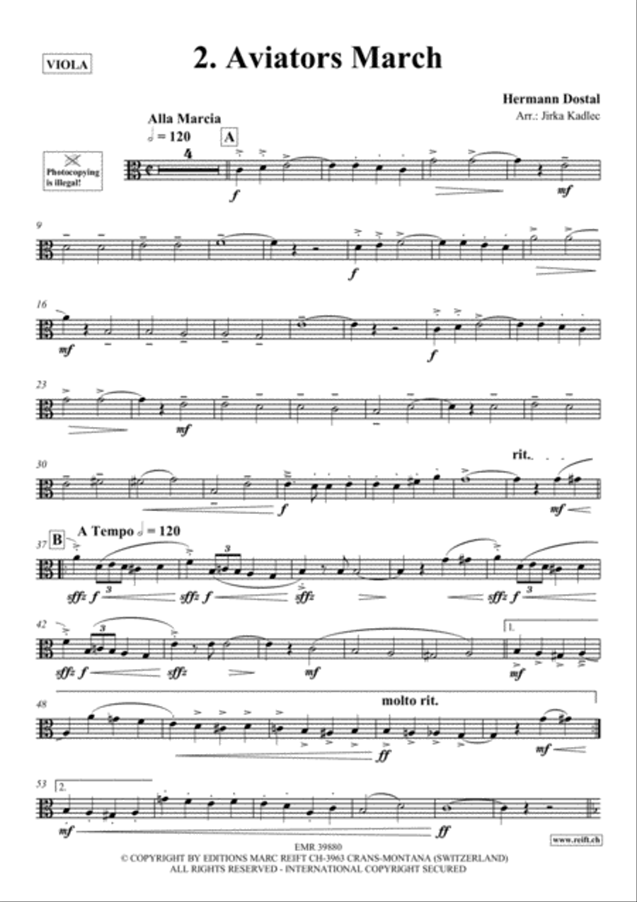 10 Greatest Famous Marches Viola scores gallery preview page 3
