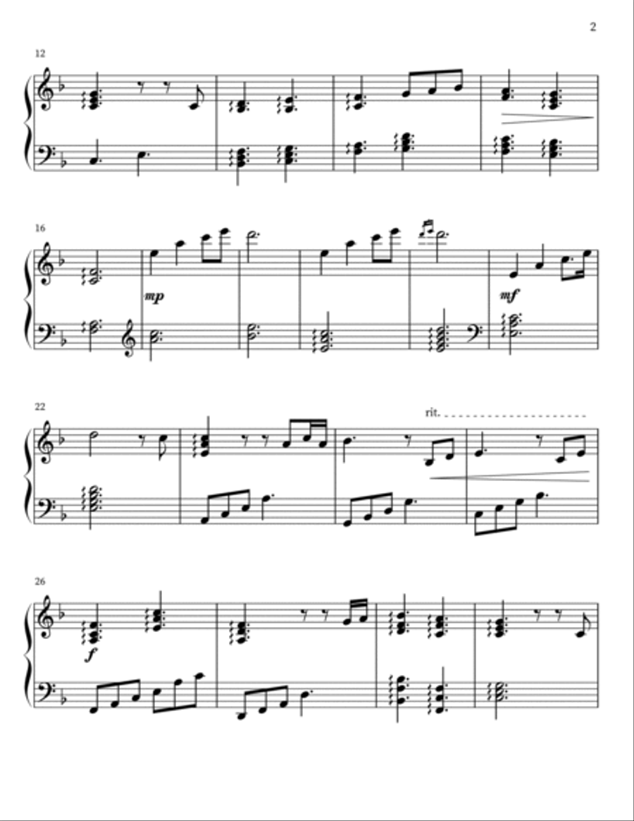 Can't Help Falling In Love Harp scores gallery preview page 2
