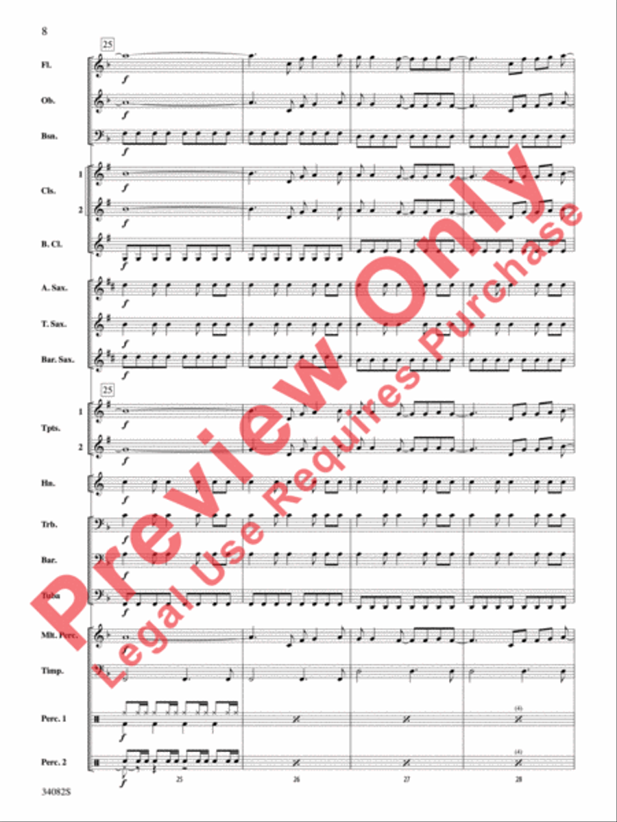 Just the Way You Are (Amazing) Concert Band scores gallery preview page 9