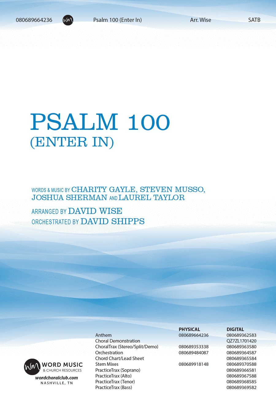 Psalm 100 (Enter In) - CD Choral Trax Choir scores gallery preview page 1