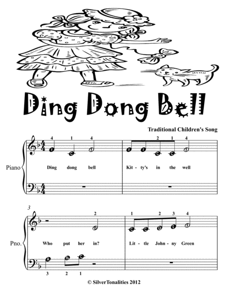 Ding Dong Bell Beginner Piano Sheet Music 2nd Edition