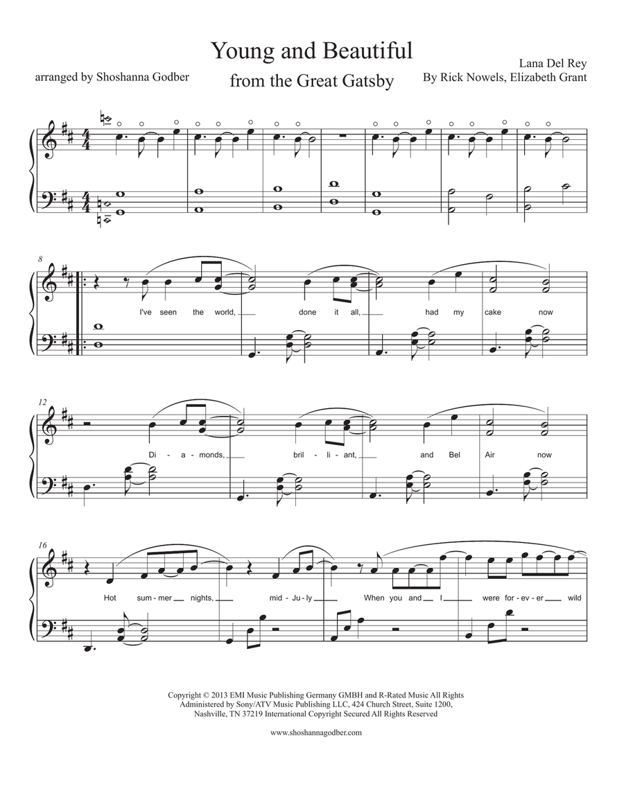 Young And Beautiful Young And Beautiful Celtic Harp scores gallery preview page 4