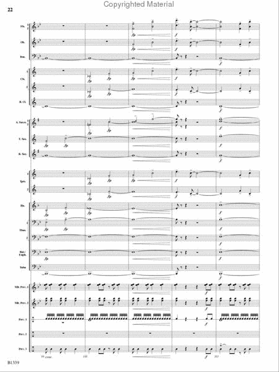 The Impossible Machine Concert Band scores gallery preview page 21