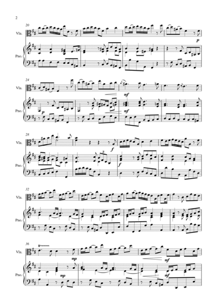Lesson No.1 for Viola and Piano