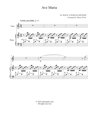 Book cover for Ave Maria (Flute-Piano)