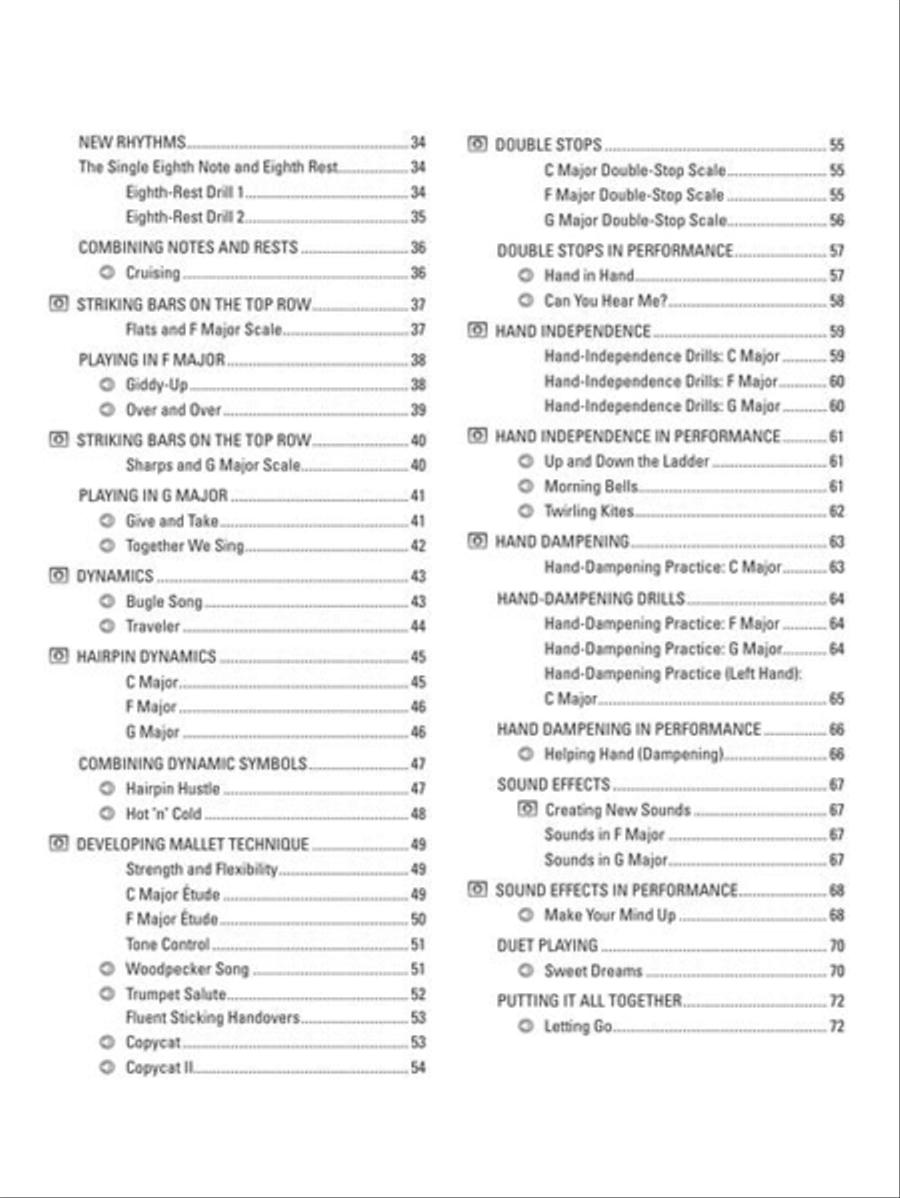 Hal Leonard Glockenspiel Method Glockenspiel scores gallery preview page 7