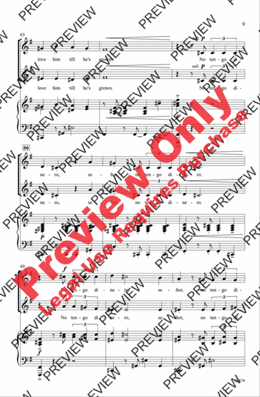 ¡El Pajarito! ¡El Pajarito! 2-Part scores gallery preview page 9