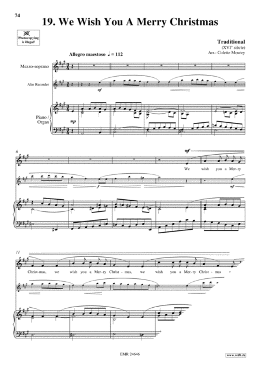 20 Greatest Christmas Songs Vol. 2 Alto Recorder scores gallery preview page 11