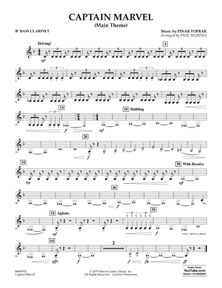 Captain Marvel (Main Theme) (arr. Paul Murtha) - Bb Bass Clarinet