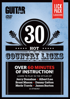 Book cover for Guitar World -- 30 Hot Country Licks