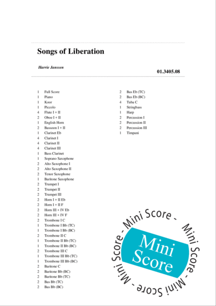 Songs of Liberation Concert Band scores gallery preview page 4