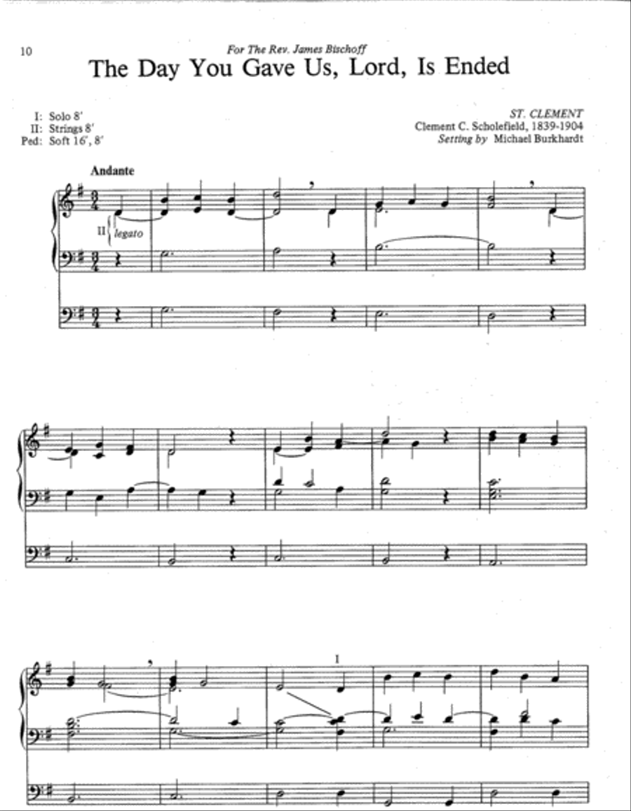 Seven Hymn Improvisations and Free Accompaniments, Set 1 Organ scores gallery preview page 3