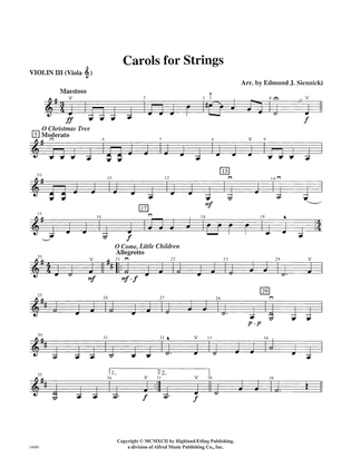 Book cover for Classics for a Traditional Christmas, Level 2: 3rd Violin (Viola [TC])