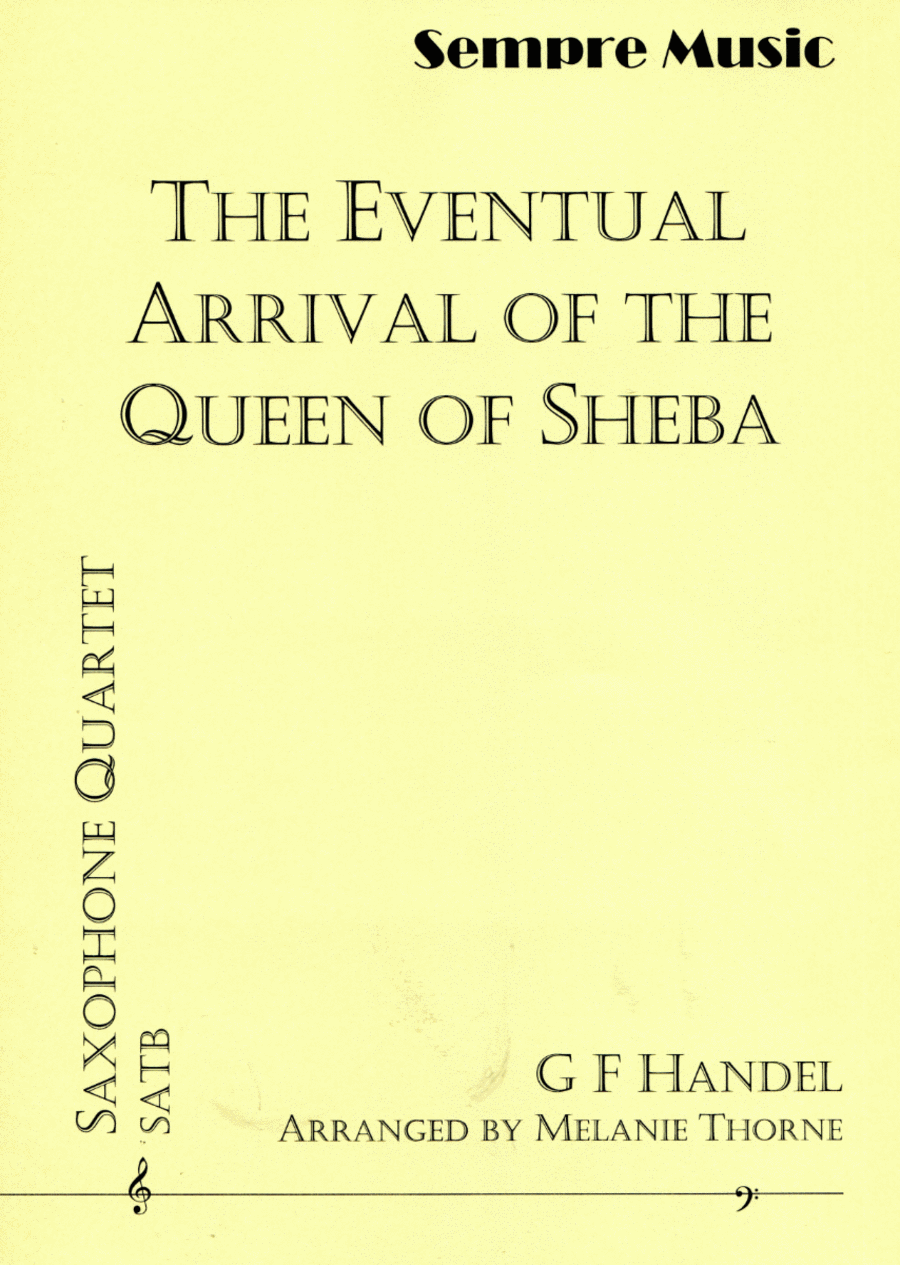 The Eventual arrival of the Queen of Sheba Saxophone Quartet scores gallery preview page 1