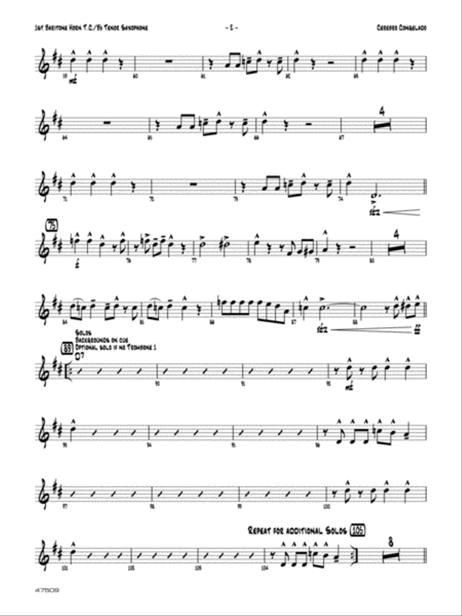 Cerebro Congelado: Baritone T.C. Jazz Ensemble scores gallery preview page 2