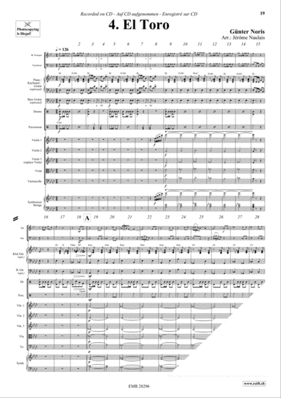 Let's Dance Volume 2 Brass Ensemble scores gallery preview page 6