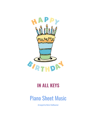 Book cover for Happy Birthday (in all keys!)