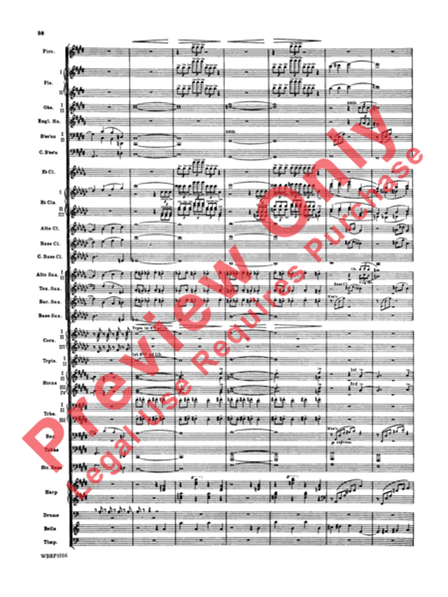 Rhapsody in Blue Concert Band scores gallery preview page 61