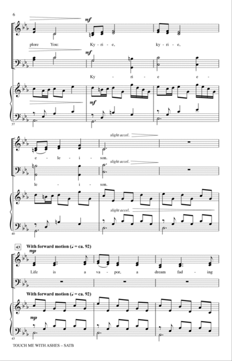Touch Me With Ashes 4-Part scores gallery preview page 5