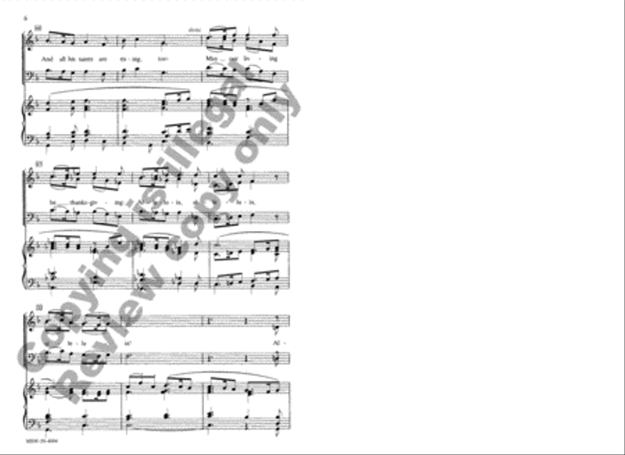 O Risen Lord O Risen Lord 4-Part scores gallery preview page 6