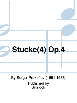 Book cover for Four Pieces Op.4