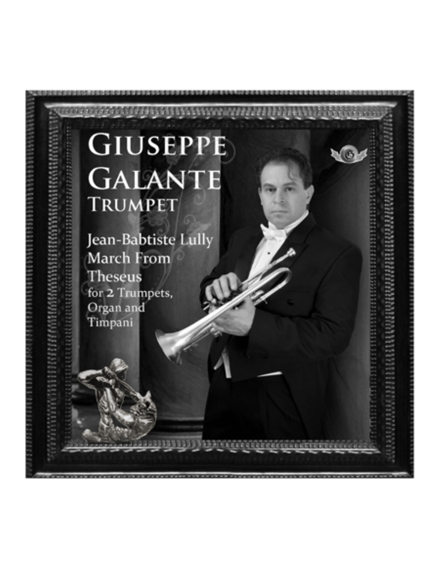 Jean-Baptiste Lully: March from Theseus in D Major for 2 Trumpets, Organ and Timpani Trumpet Duet scores gallery preview page 1