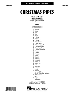 Christmas Pipes - Conductor Score (Full Score)