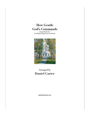 Book cover for How Gentle God's Commands, Vocal Duet for Medium-Range Voices