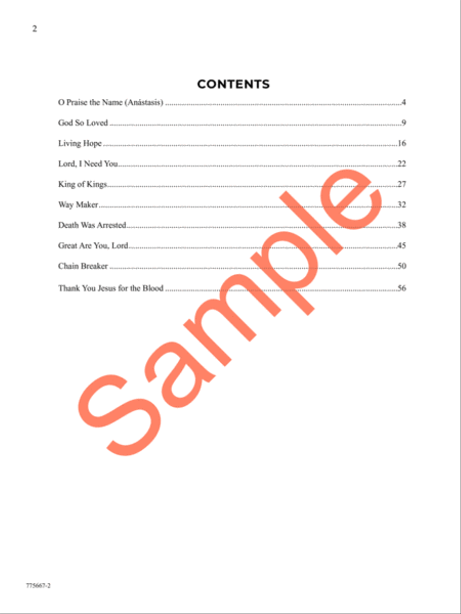 God So Loved Piano Solo scores gallery preview page 3