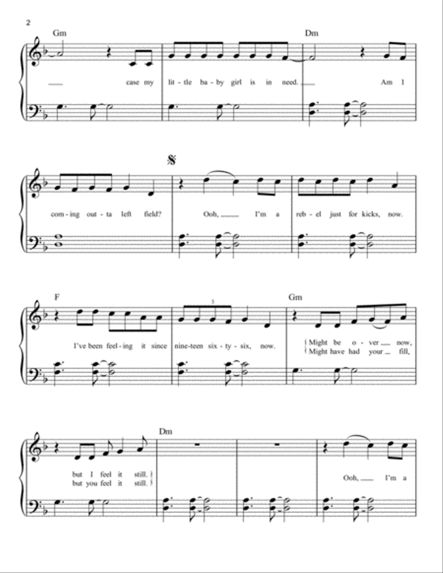 Feel It Still Easy Piano scores gallery preview page 2