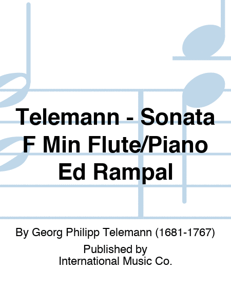 Telemann - Sonata F Minor Flute/Piano Ed Rampal
