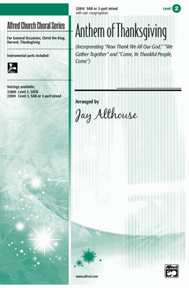 Book cover for Anthem of Thanksgiving