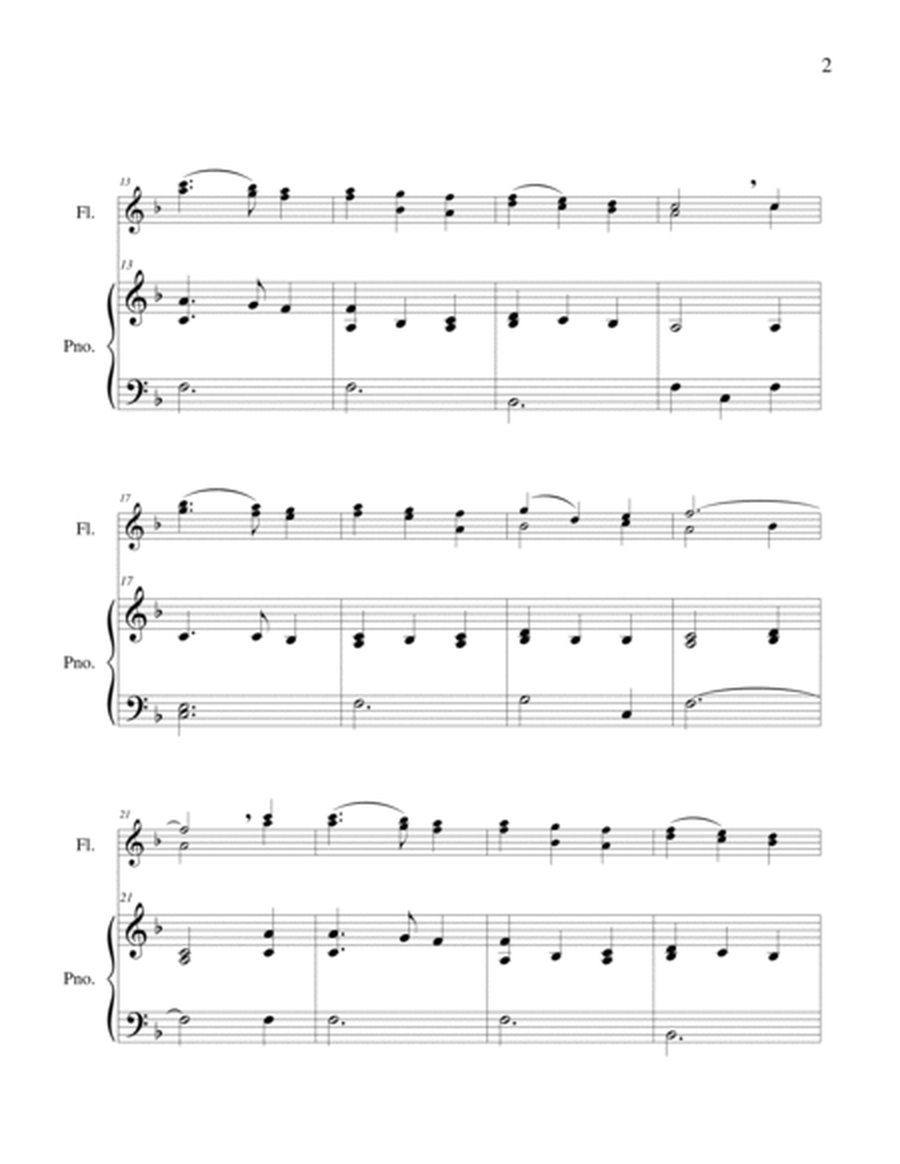 Away in a Manger - Flute Duet and Piano image number null
