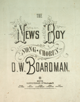 The News Boy. Song & Chorus