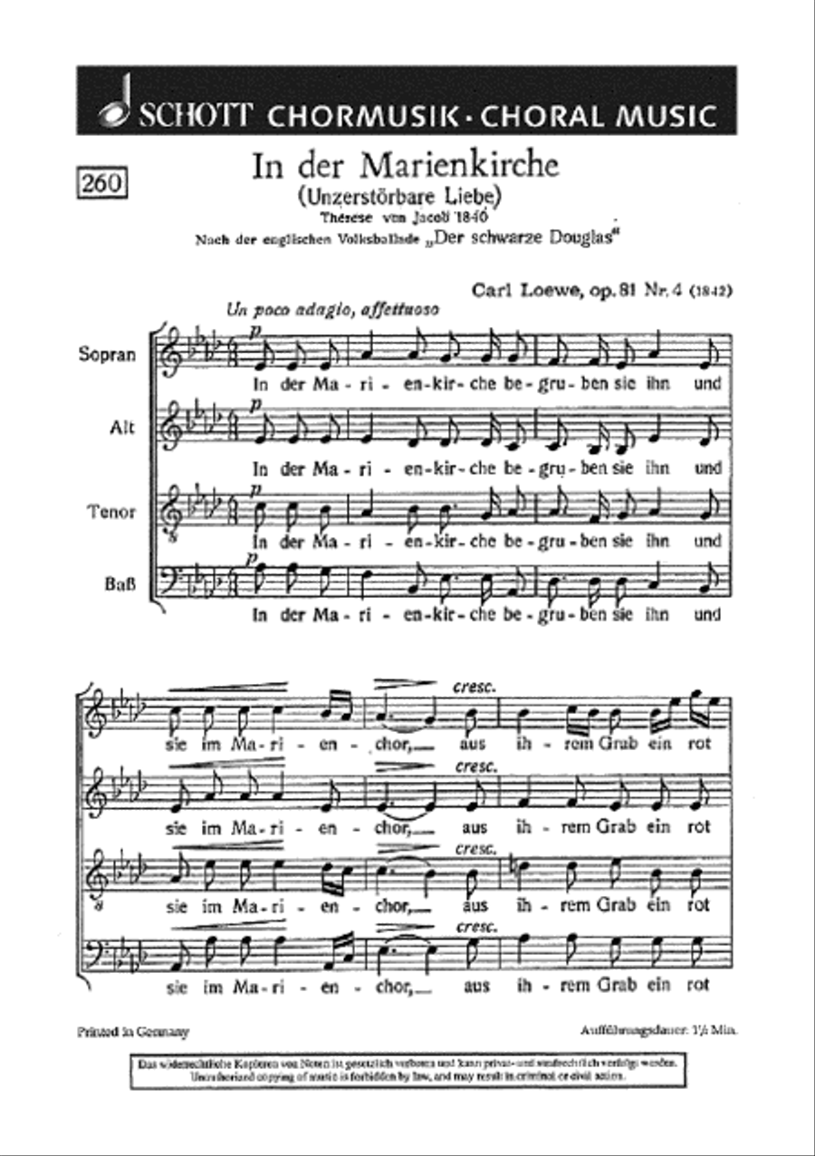 In der Marienkirche 4-Part scores gallery preview page 1