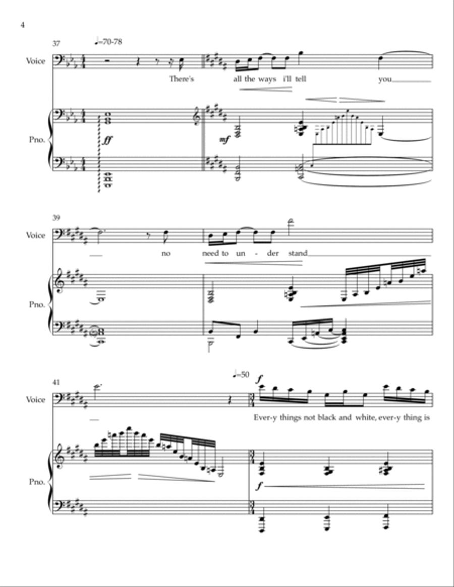Something in the Water Voice scores gallery preview page 5