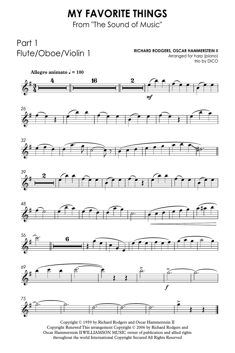 My Favorite Things Small Ensemble scores gallery preview page 6