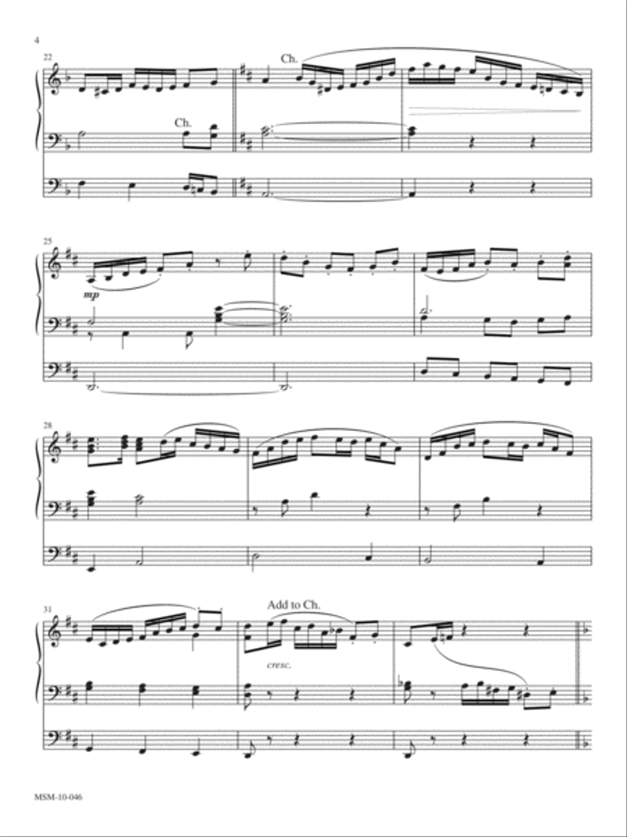 Six Voluntaries for Organ, Set 3 Organ scores gallery preview page 3