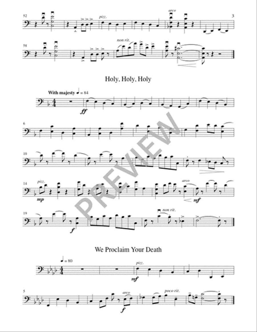 A Community Mass - String edition Flute scores gallery preview page 17