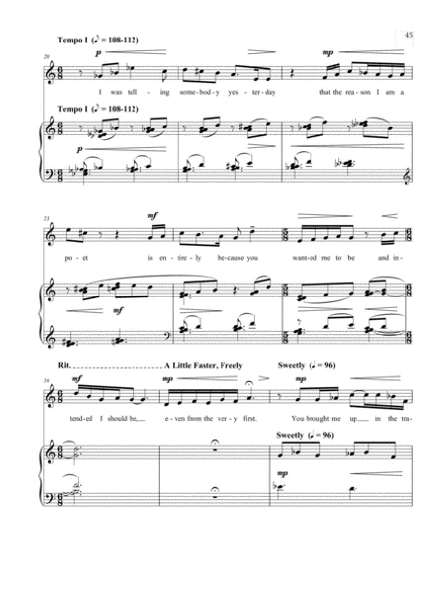 To Mother - June 15, 1921 from Letters from Edna Mezzo-Soprano Voice scores gallery preview page 4