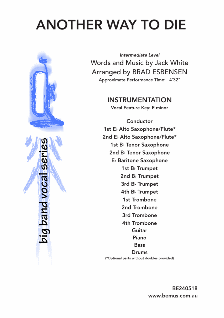 Another Way To Die Jazz Ensemble scores gallery preview page 1