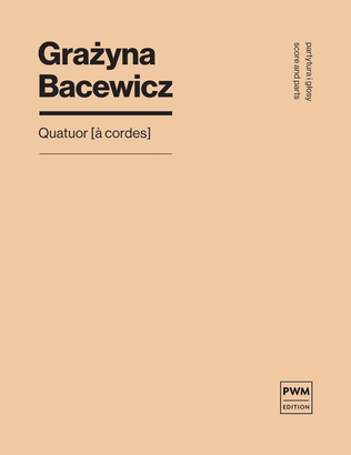 Book cover for Quatuor