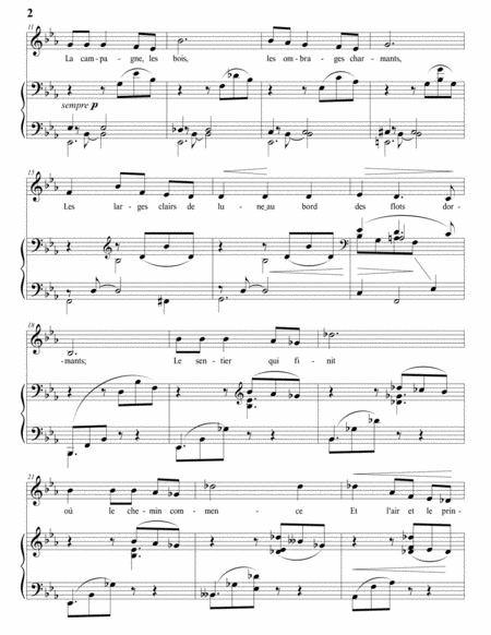 FAURÉ: Mai, Op. 1 no. 2 (transposed to E-flat major)