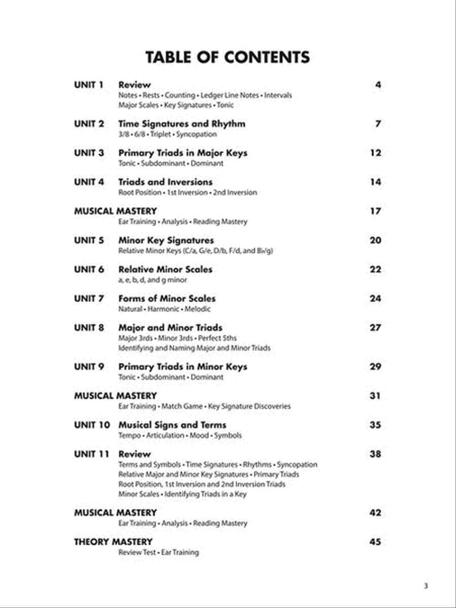 Essential Elements Piano Theory – Level 5