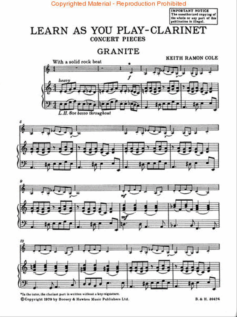 Learn as You Play Clarinet Solo scores gallery preview page 2
