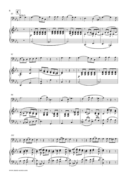 3rd Movement, Rondo, from Mozart's Horn Concerto no.4 0 - Bassoon and Piano image number null
